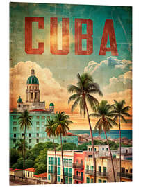 Acrylglasbild Kuba Vintage Reisekunst
