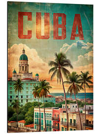Alubild Kuba Vintage Reisekunst