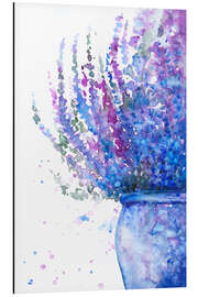 Aluminium print Purple Heather in the Pot - Zaira Dzhaubaeva