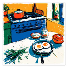 Poster Sonntagsfrühstück