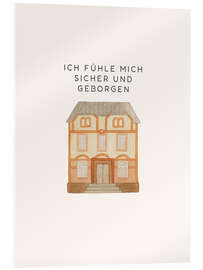 Acrylglasbild Ich fühle mich sicher und geborgen - Mantika Studio