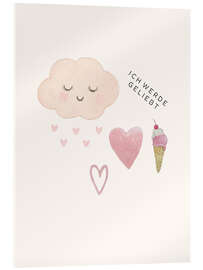 Acrylglasbild Ich werde geliebt - Mantika Studio