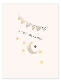 Wandbild Ich glaube an mich - Mantika Studio