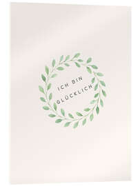 Acrylglasbild Ich bin glücklich - Mantika Studio