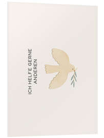 Hartschaumbild Ich helfe gerne anderen