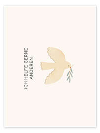 Wandbild Ich helfe gerne anderen - Mantika Studio