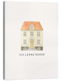 Leinwandbild Ich lerne gerne - Mantika Studio