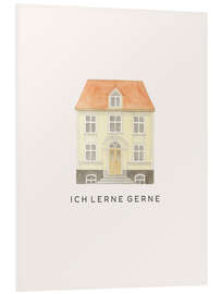 Hartschaumbild Ich lerne gerne - Mantika Studio