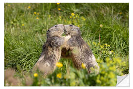 Wandsticker Liebe in den Alpen