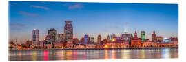 Acrylglasbild Ufer des Shanghai Bund entlang des Huangpu-Flusses - Jörg Gamroth