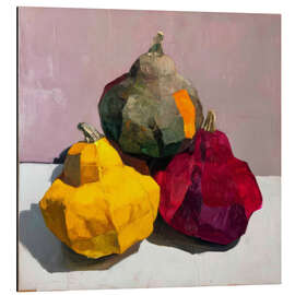 Alubild Drei Kürbisse