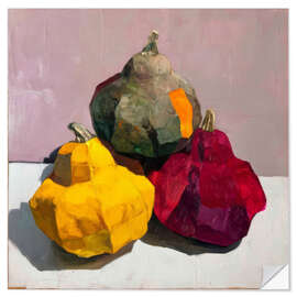 Wandsticker Drei Kürbisse