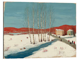 Alubild Winterspaziergang