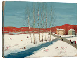 Leinwandbild Winterspaziergang