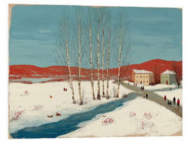 Hartschaumbild Winterspaziergang