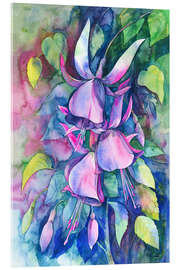 Acrylglasbild Fuchsia Valse - Zaira Dzhaubaeva