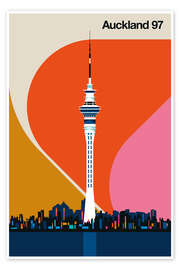 Poster Auckland 97 - Bo Lundberg