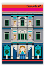 Wandbild Brüssel 47 - Bo Lundberg