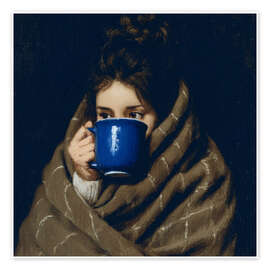 Poster Jahreszeit des heißen Tees - DejaReve