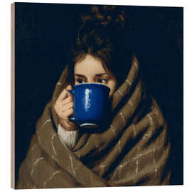 Holzbild Jahreszeit des heißen Tees - DejaReve