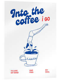 Acrylglasbild Into the coffee I go