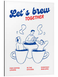 Magnettafel Let's brew together