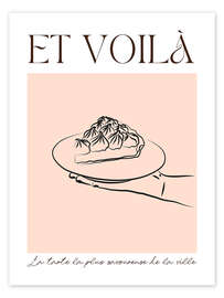 Poster Et voilà - La tarte - Ohkimiko