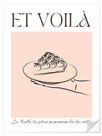 Wandsticker Et voilà - La tarte - Ohkimiko