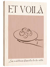 Holzbild Et voilá - Les biscuits - Ohkimiko