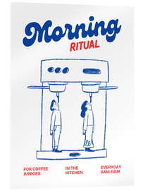 Acrylglasbild Morning ritual - Coffee junkies