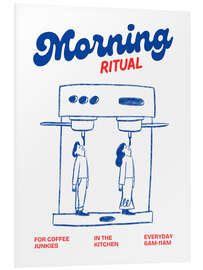 Hartschaumbild Morning ritual - Coffee junkies