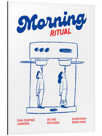 Magnettafel Morning ritual - Coffee junkies