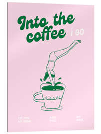 Gallery Print Into the coffee I go, Rosa