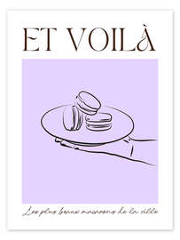 Wandbild Et voilà - Les macarons - Ohkimiko