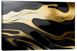 Leinwandbild Abstract Alchemy - Golden Gloss III