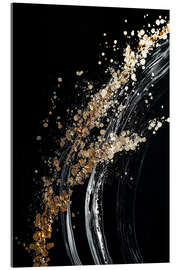 Acrylglasbild Abstract Alchemy - Midnight Gold VI