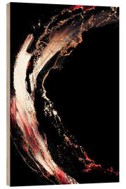 Holzbild Abstract Alchemy - Eclipse Flow V