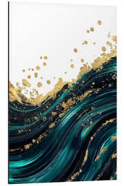 Alubild Abstract Alchemy - Golden Wave - Philippe HUGONNARD