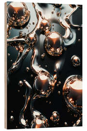 Holzbild Abstract Alchemy - Mercury Pulse II