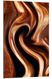 Alubild Abstract Alchemy - Glossy Copper II - Philippe HUGONNARD