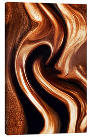Leinwandbild Abstract Alchemy - Glossy Copper II