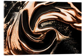 Acrylglasbild Abstract Alchemy - Midnight Copper II