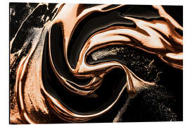 Alubild Abstract Alchemy - Midnight Copper II