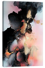 Leinwandbild Abstract Alchemy - Obsidian Bloom III