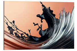 Alubild Abstract Alchemy - Black Surge II - Philippe HUGONNARD