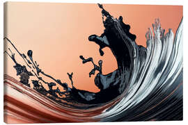 Leinwandbild Abstract Alchemy - Black Surge II - Philippe HUGONNARD
