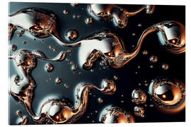 Acrylglasbild Abstract Alchemy - Mercury Pulse IV - Philippe HUGONNARD