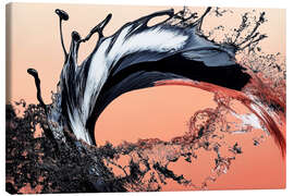 Leinwandbild Abstract Alchemy - Black Surge - Philippe HUGONNARD