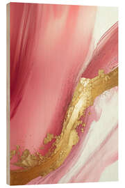 Holzbild Abstract Alchemy - Rose Sheds II