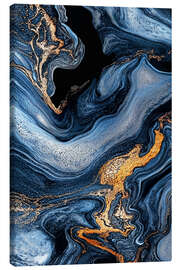 Leinwandbild Abstract Alchemy - Organic Azure III - Philippe HUGONNARD